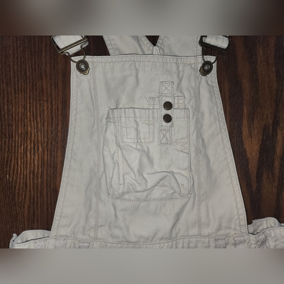 RARE y2k vintage Khaki cargo miniskirt overalls - Picture 3 of 8